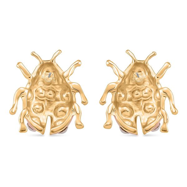 2er Set - Wei&szlig;er Kristall Ohrringe, emailliert image number 8