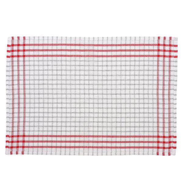 6er-Set gewebte Baumwoll-K&uuml;chent&uuml;cher, 35x55 cm, Rot image number 5