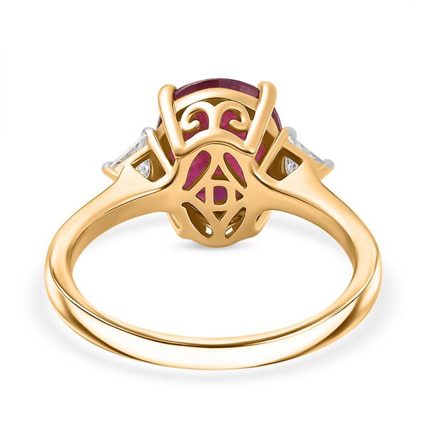 D'Joy afrikanischer Rubin und Moissanit Ring - 4,33 ct. image number 6