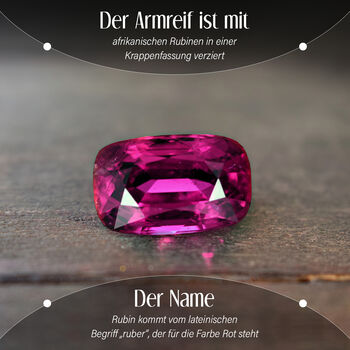 Afrikanisches Rubin-Armband, 19 cm - 33,60 ct.