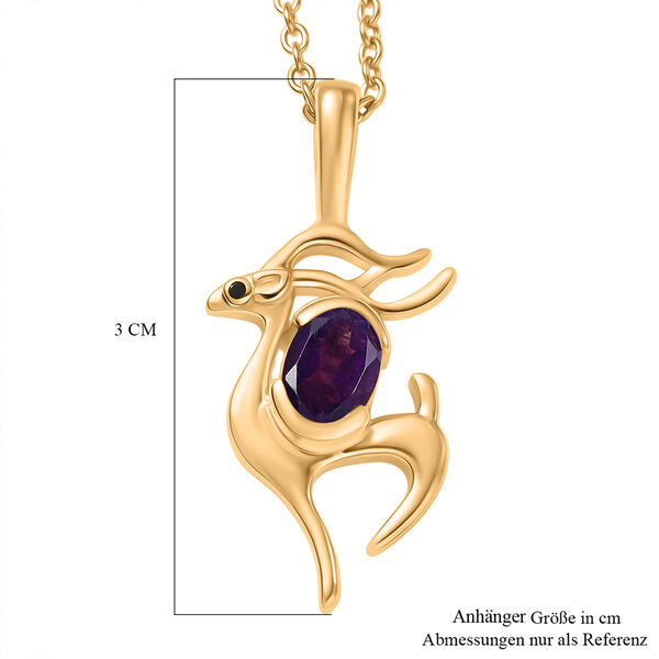 EVER TRUE Afrikanischer Amethyst, Schwarzer Spinell Schmuckset ca. 50 cm ca. 0.72 ct image number 6