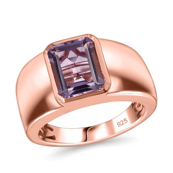 Rosa Amethyst Ring 925 Silber Ros&eacute;gold Vermeil (Gr&ouml;&szlig;e 16.00) ca. 2,31 ct image number 4