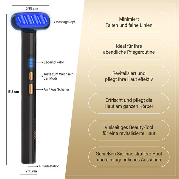 Glo24k:6-IN-1 Facial Therapy Wand image number 2