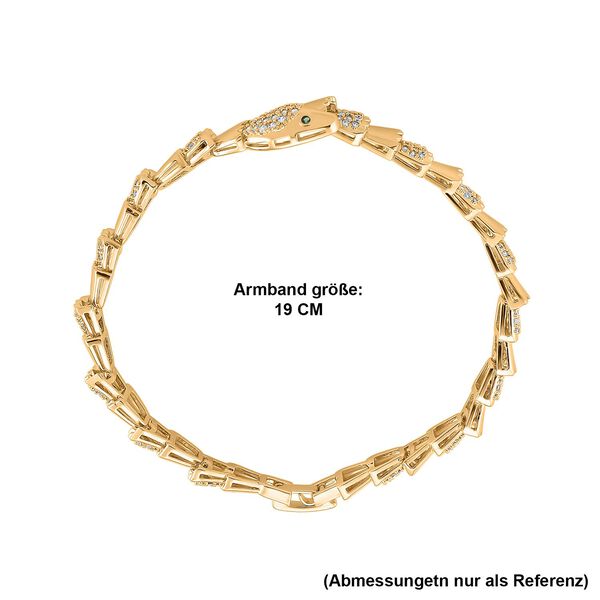 Wei&szlig;er Zirkonia Armband ca. 19 cm Nickelfreies Messing 2.00 ct image number 4