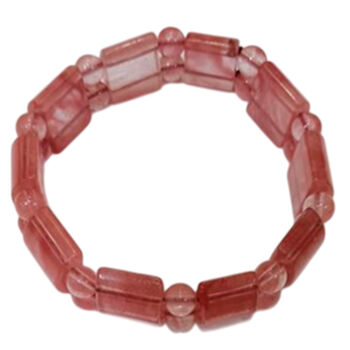 Flexibles Kirschquarz Armband - 110 ct.