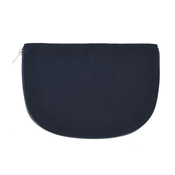 Schmuckmäppchen mit besticktem Kranichmuster, Schwarz  image number 3