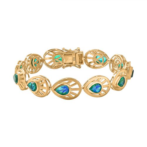 Pfau Quarz Triplett Armband image number 0