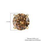 Natürliche goldene Tansanit Ohrringe, 375 Gold, ca. 0.97 ct image number 4