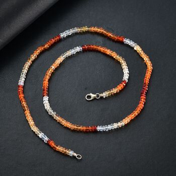 Feueropal Halskette in 585 Gold, 45cm - 36,45 ct.