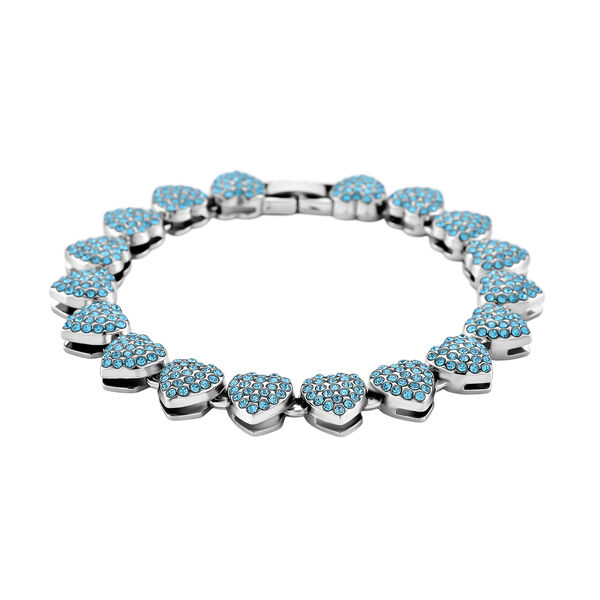 Blau Kristall Armband ca. 19 cm Standard