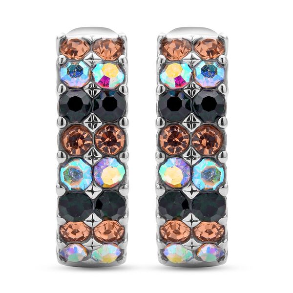 Mehrfarbige Kristall-Ohrringe - 10 ct.