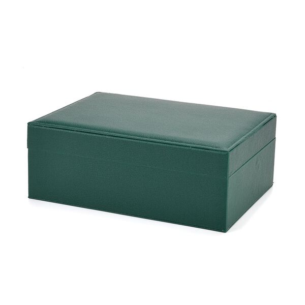 2-lagige PU Schmuckbox, 22,8x17x8,5cm, Grün image number 4