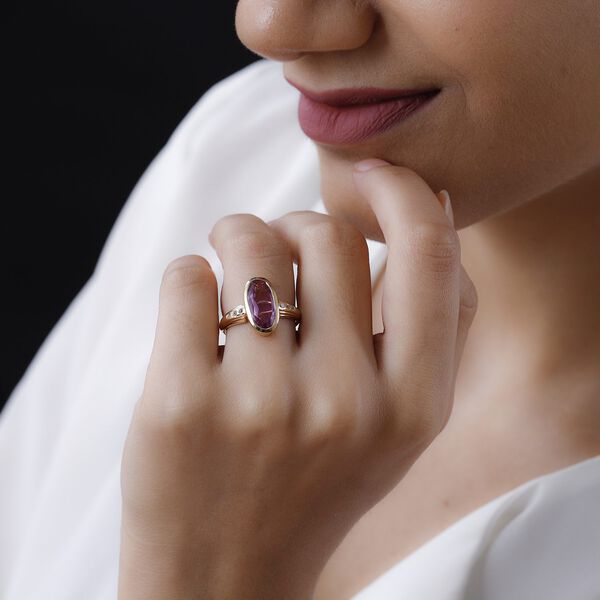 Patroke Triplett Quarz und wei&szlig;er Zirkon-Ring - 3,56 ct. image number 3
