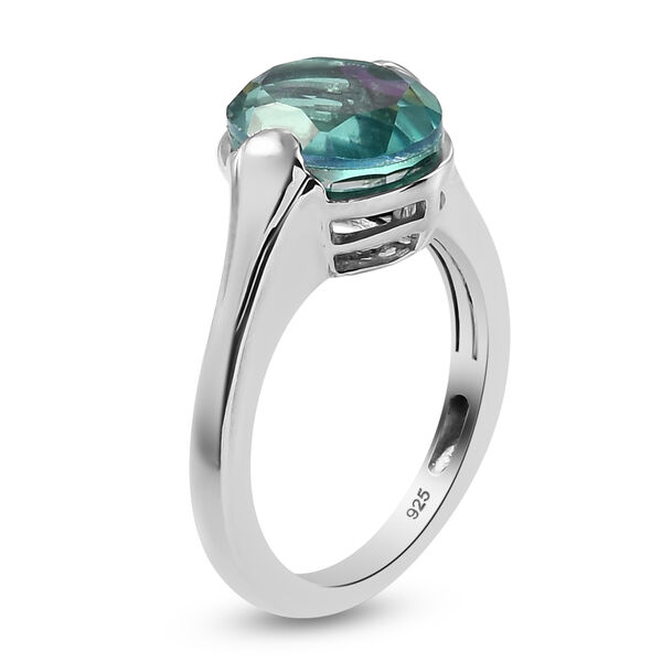 Pfau Triplett Quarz-Ring, 925 Silber platiniert  ca. 3,17 ct image number 5