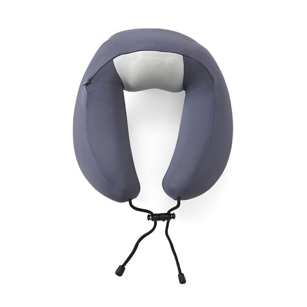 Reisekissen aus Memory-Schaum mit verstellbarem Kordelzug, ergonomisch geformt für Nackenstütze, 29x16x25 cm, Lila image number 3