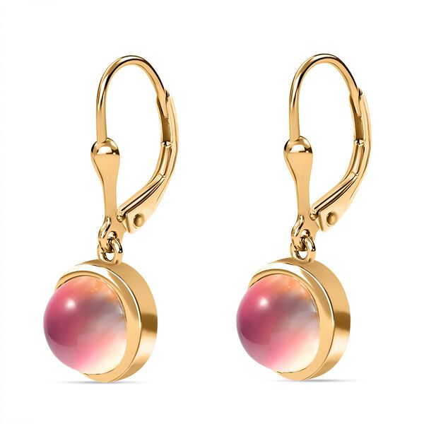 Flamingo Mondstein Ohrringe - 4,60 ct. image number 4