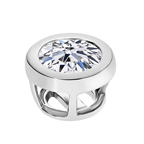 Lab Grown Diamant IF Anhänger 950 Platin ca. 1,00 ct. image number 3
