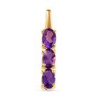 2er-Set afrikanischer Amethyst-Ring und Anhänger, 925 Silber vergoldet ca. 4,64 ct image number 6
