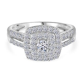 LUXURIANT DIAMOND- SI-GH Labor Diamant Ring in 417 Weißgold - 0,75 ct.