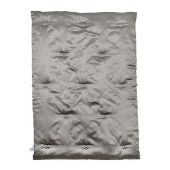 Serenity Night Seidendecke aus 100% Maulbeerseide mit 500gsm Kunstdaunenf&uuml;llung, 135x200cm, Grau