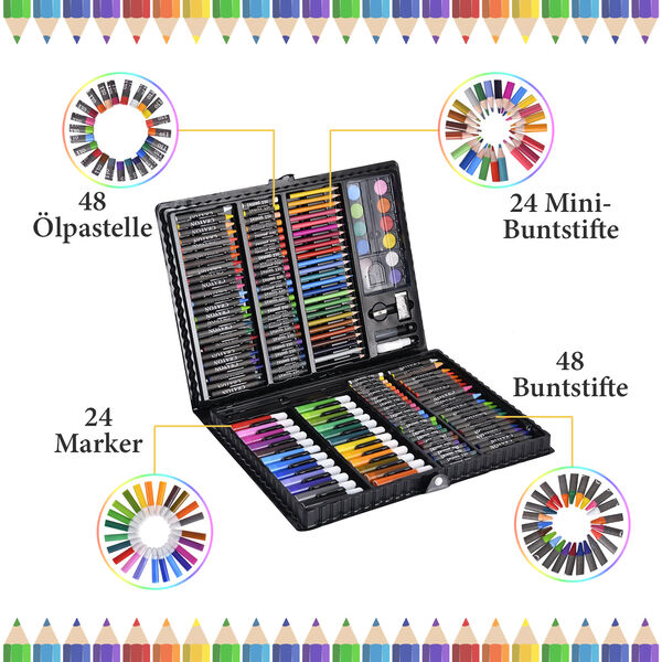 Super Mega Kunstset mit 168 Teilen image number 5
