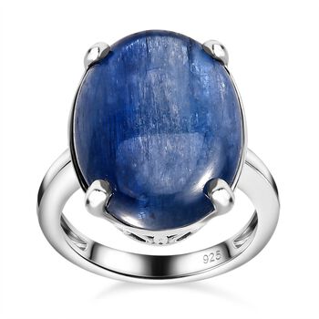 Kyanit Ring, 925 Silber platiniert, (Gr&ouml;&szlig;e 18.00) ca. 16.78 ct