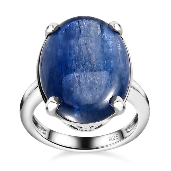 Kyanit Ring, 925 Silber platiniert, (Gr&ouml;&szlig;e 18.00) ca. 16.78 ct image number 4