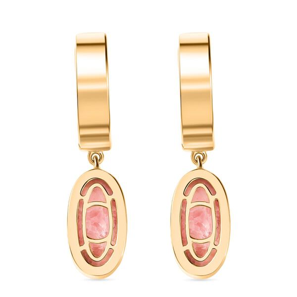 SHOPLC EXKLUSIV D'Joy Blattgold-Quarz Ohrringe 925 Silber 750 Gelbgold Vermeil ca. 8,58 ct. image number 5