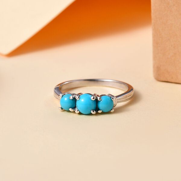 Amerikanischer nat&uuml;rlicher Sleeping Beauty T&uuml;rkis Ring - 1,11 ct. image number 2