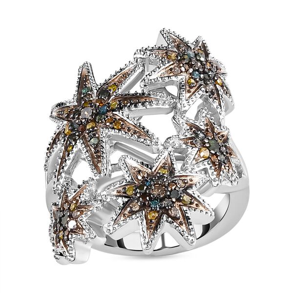 GP Celestial Dream Kollektion - Mehrfarbiger Diamant und blauer Saphir-Ring - 0,50 ct. image number 4