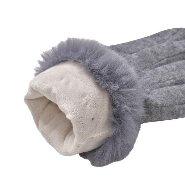 Kaschmirhandschuhe mit Touchscreen-Kompabilität, Grau image number 5