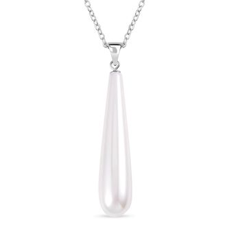 Wei&szlig;es Muschelkernperle-Schmuckset