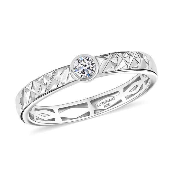 LUXURIANT DIAMOND - Lab Grown Diamant VS-EF Ring 925 Silber rhodiniert (Gr&ouml;&szlig;e 21.00) ca. 0,25 ct image number 4