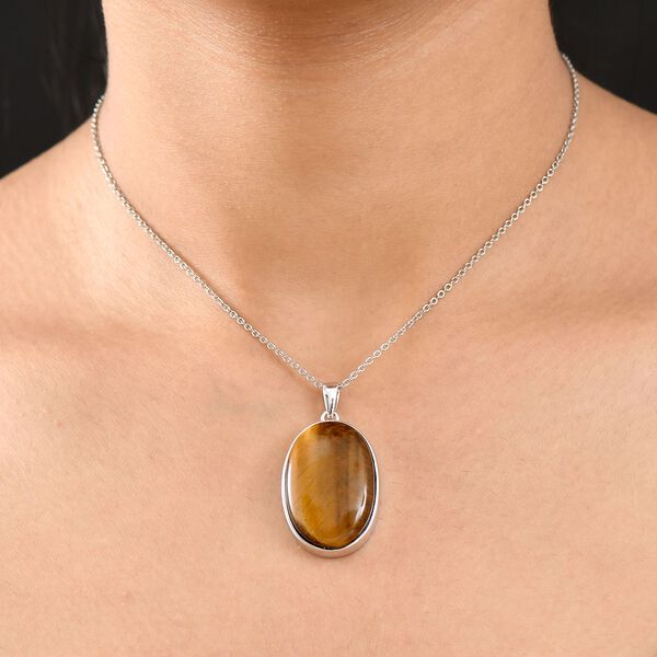 EverTrue Tigerauge Anh&auml;nger mit 50cm Kette - 29 ct. image number 3