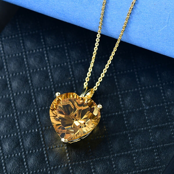 D'Joy AA Citrin Anh&auml;nger mit 50cm Kette - 9,60 ct. image number 1