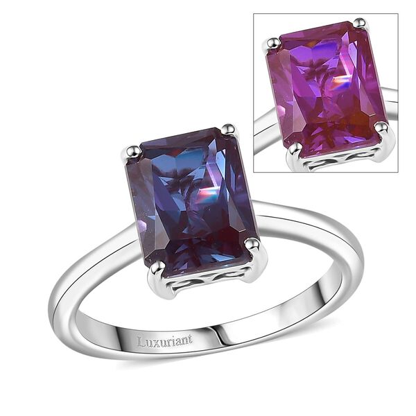 AAA Lab Grown Alexandrite Ring 417 Gold (Gr&ouml;&szlig;e 20.00) ca. 2.50 ct