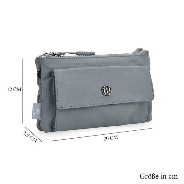 Crossbody Tasche, 20x12x3,5cm,  Blau image number 7