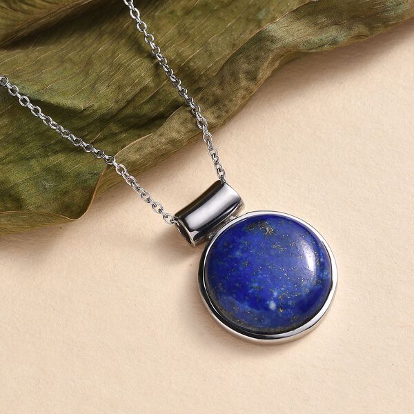 Lapislazuli Schmuckset Edelstahl ca. 20.00 ct image number 2