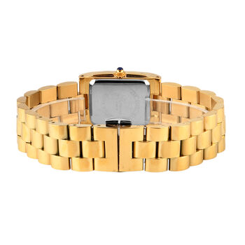 GENOA - Wei&szlig;er Zirkonia, Wei&szlig;es Perlmutt Schmuckset 316L Edelstahl IP-Gelbbeschichtung, Nickelfreies Messing IP-Gelbbeschichtung und Legierung IP-Gelbbeschichtung