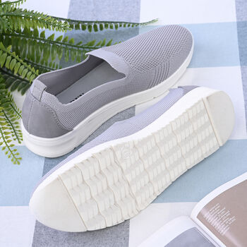 LA MAREY - Damenschuhe mit rutschfester Sohle, Gr&ouml;&szlig;e 38, Grau