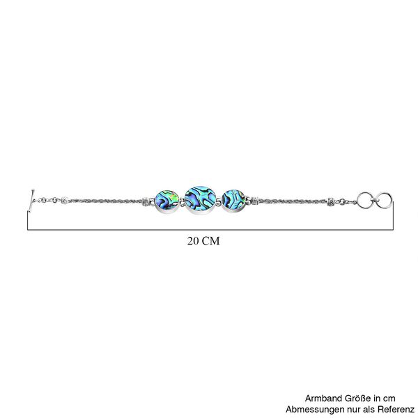 Royal Bali Kollektion - Abalone Muschel und Koralle Armband, 20 cm image number 5