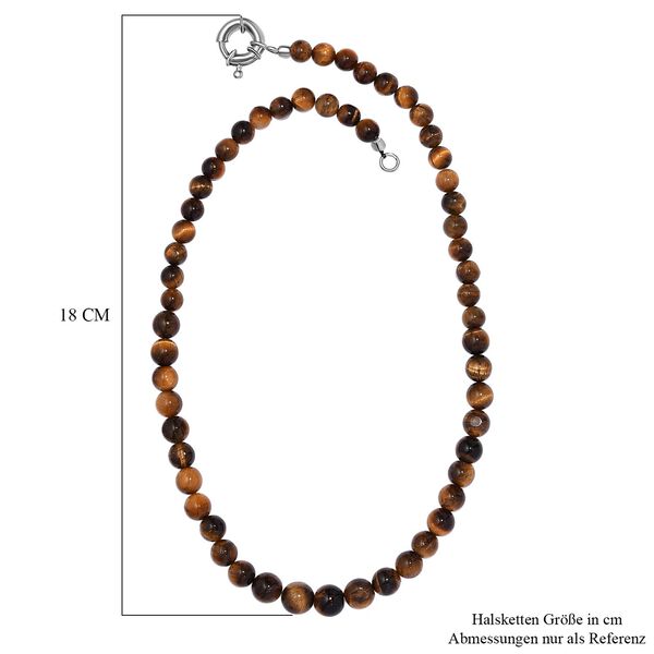 Tigerauge Halskette, 50 cm - 191 ct. image number 6