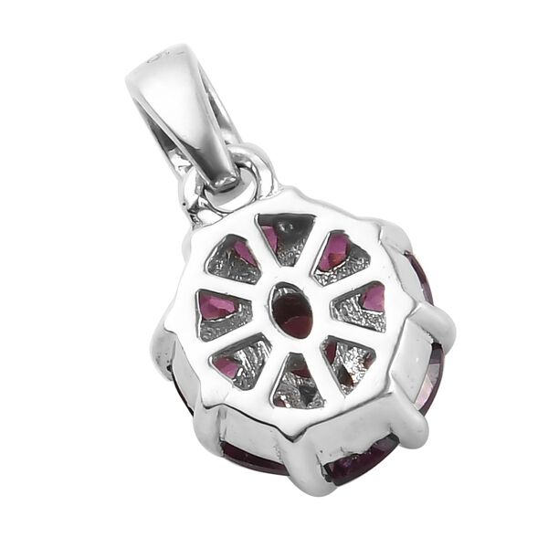 Rhodolite Granat Anhänger 925 Silber platiniert ca. 1,27 ct image number 5