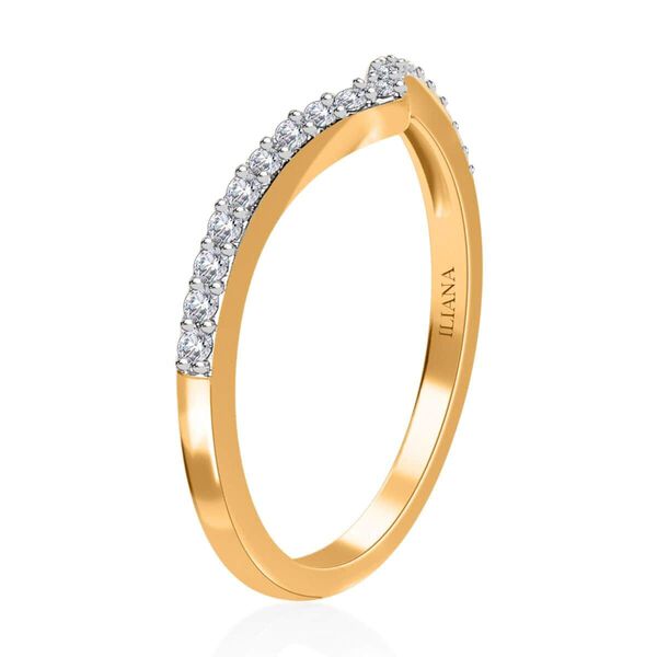 ILIANA SI-GH Diamant Herz Wishbone Ring in 750 Gold - 0,20 ct. image number 3