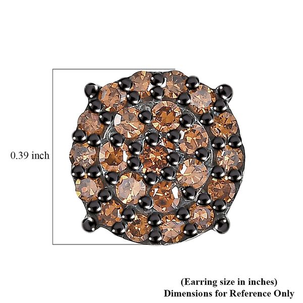 LUXURIANT DIAMOND - Lab Grown Roter Diamant SI Ohrringe 925 Silber Rhodiniert ca. 0,50 ct. image number 5