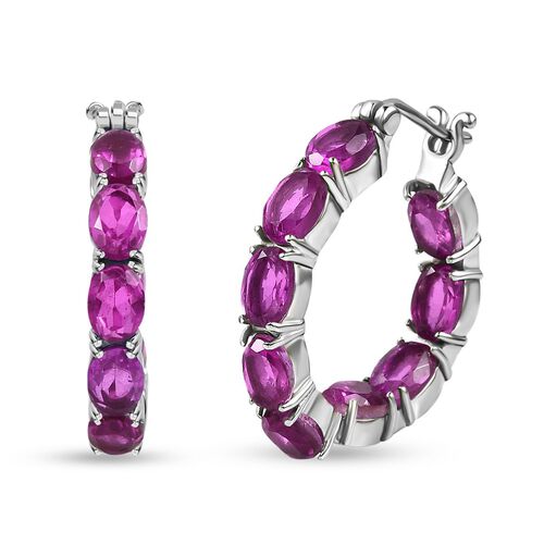 Orchidee Farbquarz Triplett Ohrringe- 13,18 ct. image number 0
