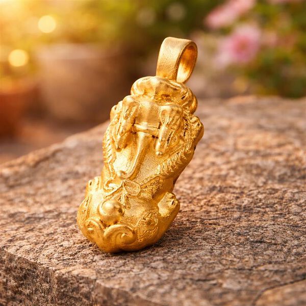 Pixiu Anh&auml;nger in 999 Gelbgold image number 1