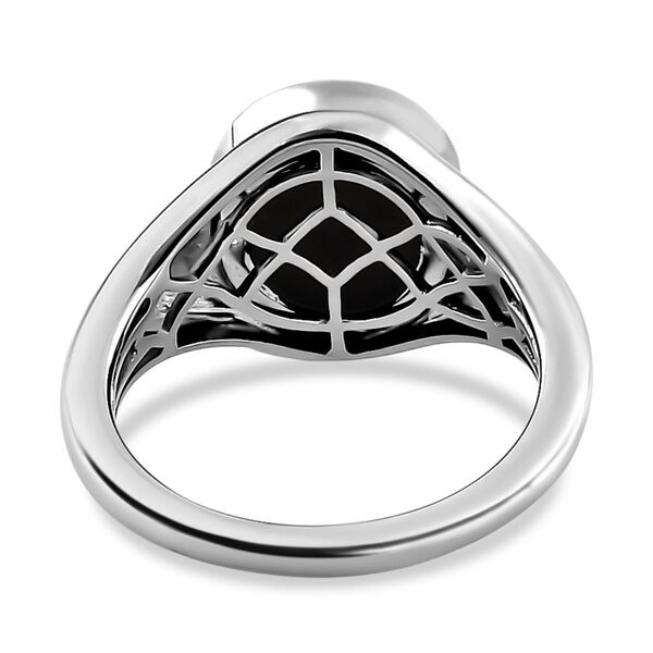 Kanadischer Ammolit-Ring, 925 Silber platiniert (Größe 18.00) ca. 2.67 ct image number 6