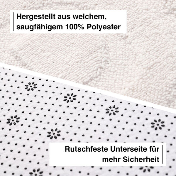 Badgarnitur mit rutschhemmender R&uuml;ckseite, Grau image number 4