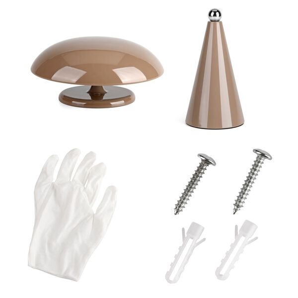 LIVMORE 2-in-1 Magnetische, wiederaufladbare LED-Tisch- und Wandleuchte, 15,5x15,5x21cm, Khaki image number 9